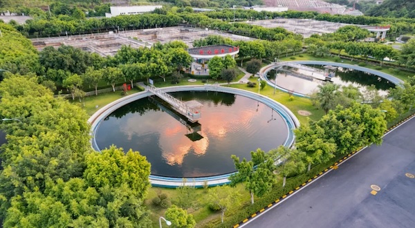 九曲河污水處理廠。重慶水務(wù)環(huán)境集團(tuán)供圖