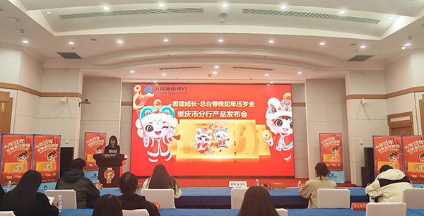 建行重慶市分行舉行《善建成長·總臺春晚蛇年壓歲金》發(fā)布會。建行重慶市分行供圖