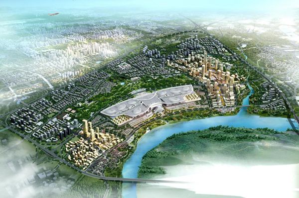 國(guó)博中心項(xiàng)目海綿城市改造工程。重慶設(shè)計(jì)集團(tuán)有限公司市政設(shè)計(jì)研究院供圖