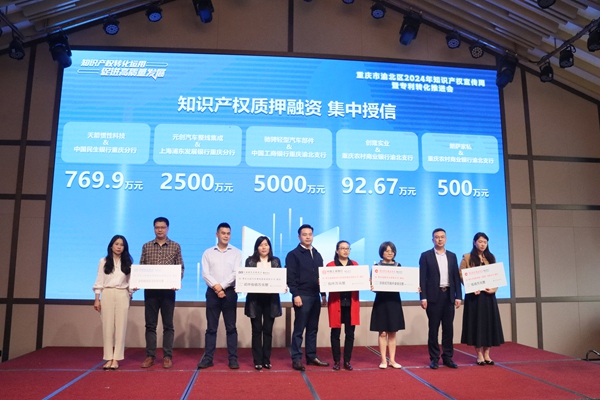 重慶市渝北區(qū)2024年知識產(chǎn)權(quán)宣傳周暨專利轉(zhuǎn)化推進會現(xiàn)場。渝北區(qū)市場監(jiān)管局供圖