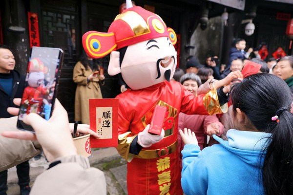 西沱古鎮(zhèn) “暖冬曬年” 活動。受訪單位供圖