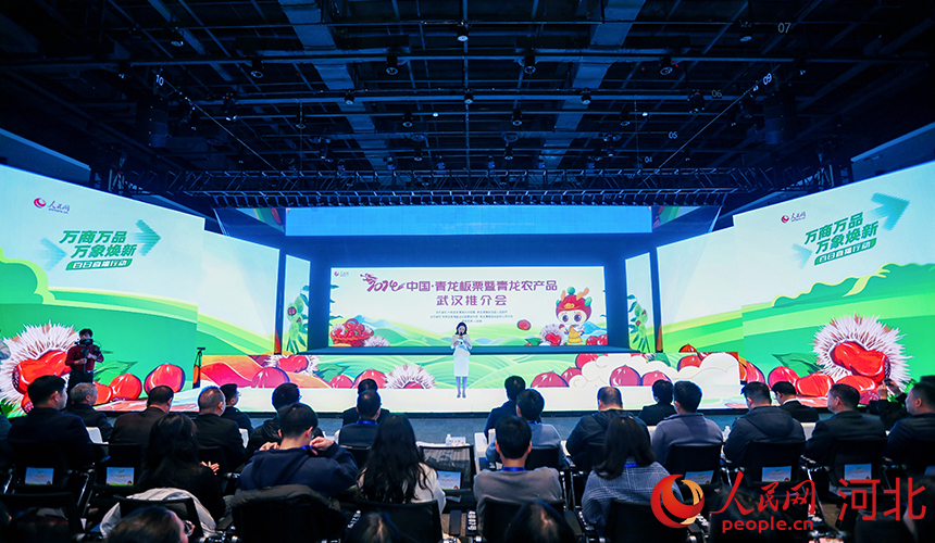 2024中國·青龍板栗暨青龍農(nóng)產(chǎn)品武漢推介會現(xiàn)場。人民網(wǎng)記者 周博攝