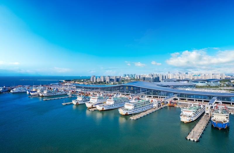 海口新海港。瓊州海峽輪渡公司供圖