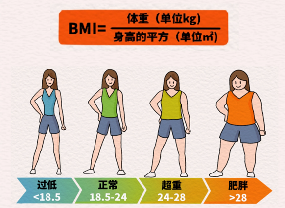 BMI指數(shù)參考。重慶松山醫(yī)院供圖