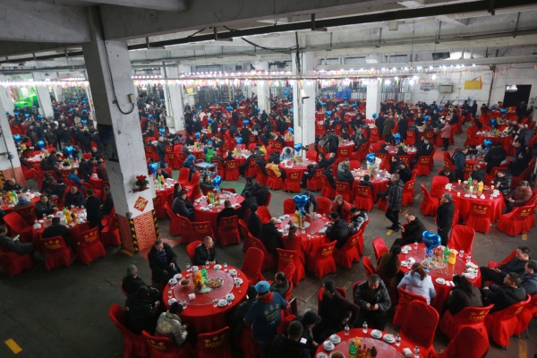 團年宴現(xiàn)場。美心集團供圖