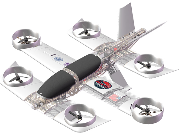 整機(jī)結(jié)構(gòu)設(shè)計(jì)、氣動(dòng)分析。兩江協(xié)同創(chuàng)新區(qū)供圖