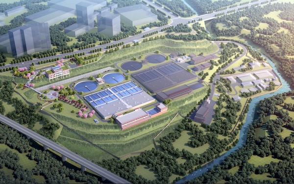 肖家河污水處理廠四期擴(kuò)建工程效果圖。重慶碧水源建設(shè)項(xiàng)目管理有限責(zé)任公司供圖