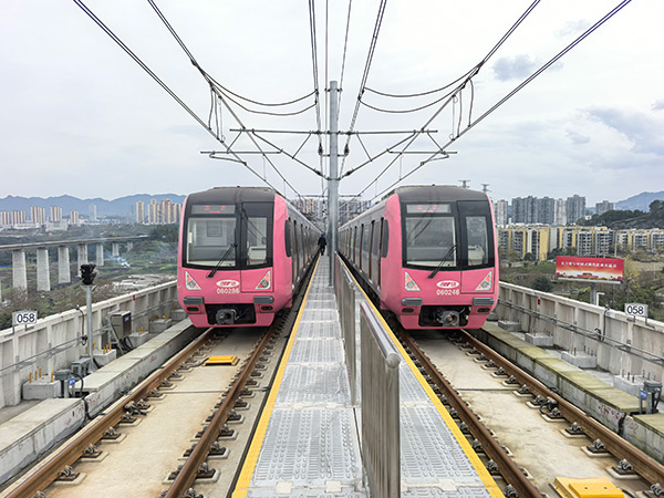 軌道6號線東延工程荷載試驗(yàn)完工。重慶市建科院供圖