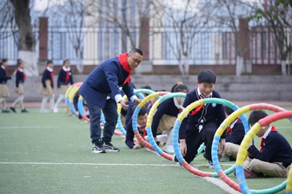 大課間趣味運(yùn)動(dòng)。金山學(xué)校教育集團(tuán)供圖