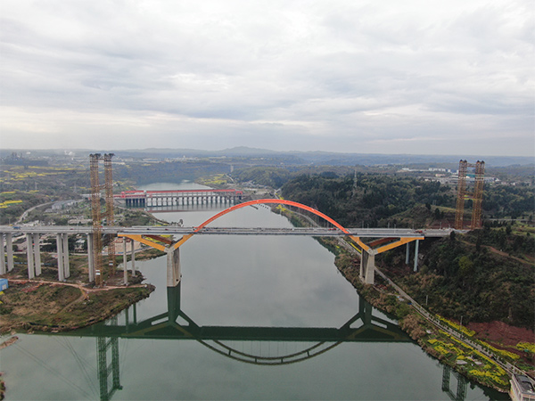 潼南東升大橋建成通車。重慶建科院供圖
