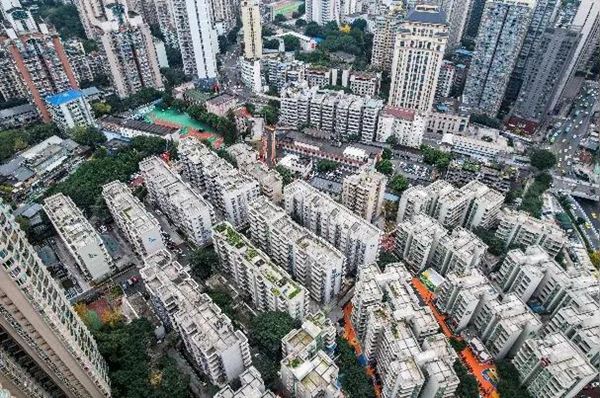 重慶市江北區(qū)塔坪片區(qū)老舊小區(qū)改造項目。重慶市設(shè)計院供圖