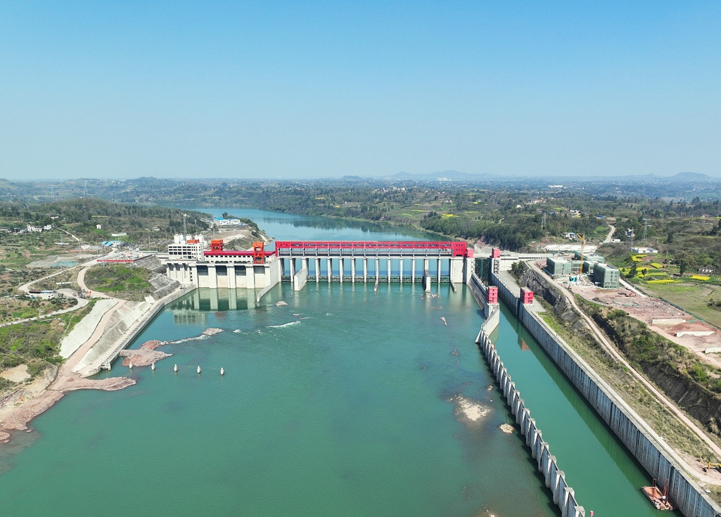 嘉陵江利澤航運(yùn)樞紐。重慶高速集團(tuán)供圖