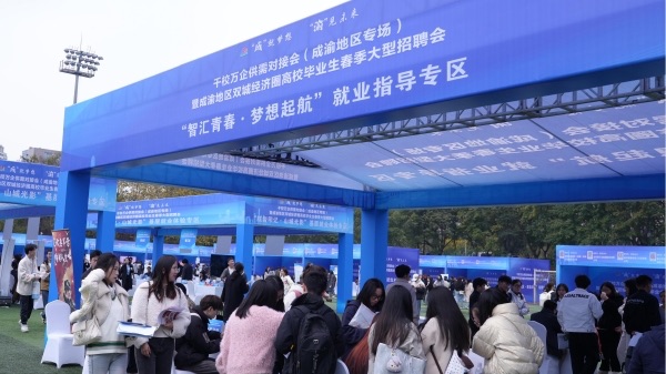 “智匯青春·夢想起航”就業(yè)指導(dǎo)專區(qū)。主辦方供圖