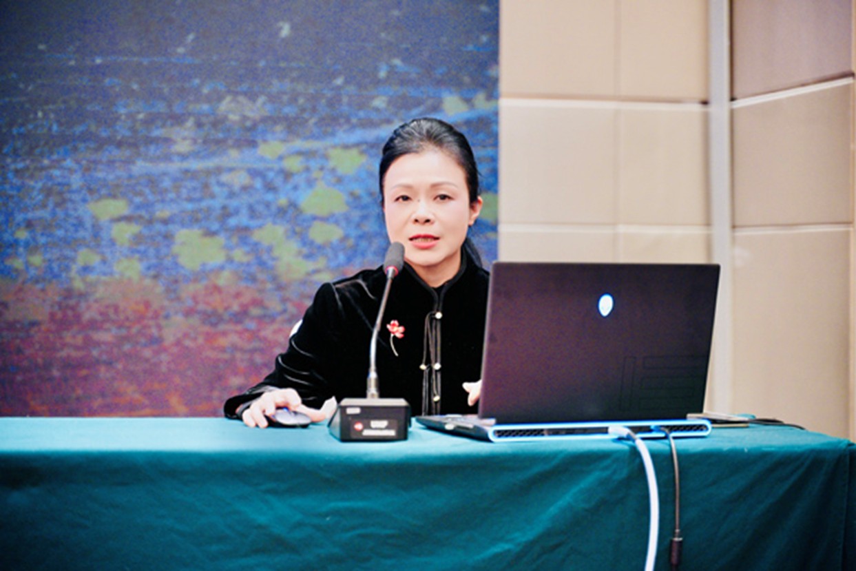 賴天利作主題分享。大渡口幼兒園供圖