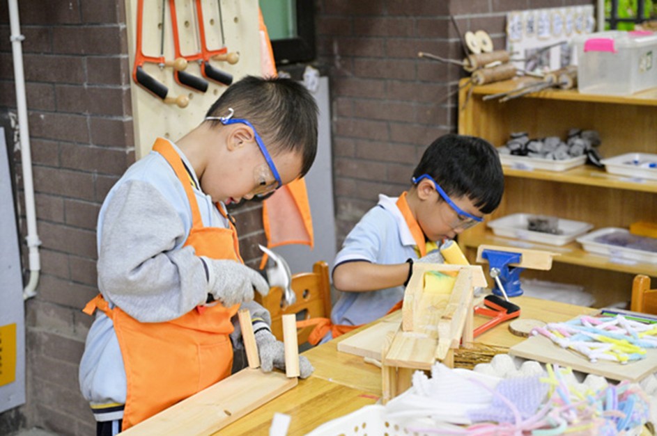 科學(xué)探究活動(dòng)。大渡口幼兒園供圖