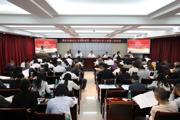 會議現(xiàn)場。龍塔街道供圖