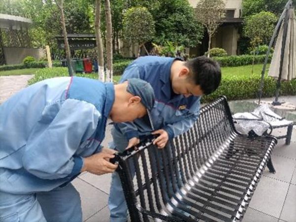 公區(qū)煥新。東原仁知服務供圖