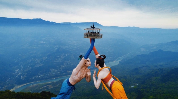 飛天之吻。武隆區(qū)委宣傳部供圖