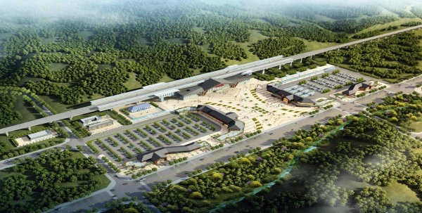 站前項(xiàng)目效果圖。中鐵建工集團(tuán)供圖