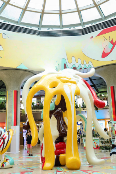 展覽核心裝置《神跡Miracle》。重慶方圓LIVE供圖