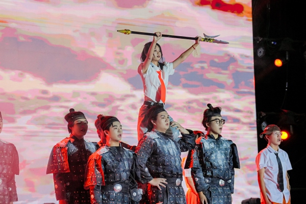 節(jié)目匯演。重慶工貿(mào)職業(yè)技術(shù)學(xué)院供圖