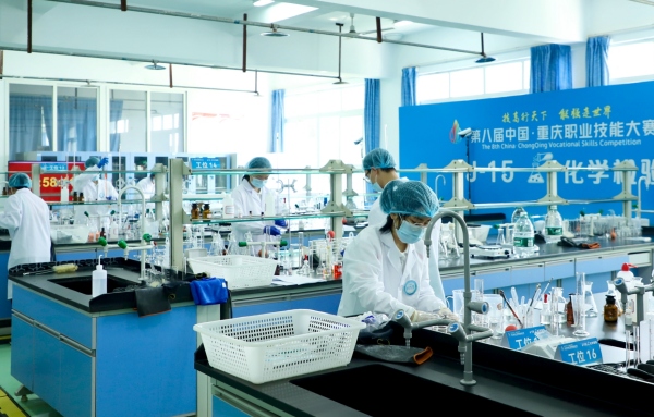 比賽現(xiàn)場。重慶工貿(mào)職業(yè)技術(shù)學(xué)院供圖