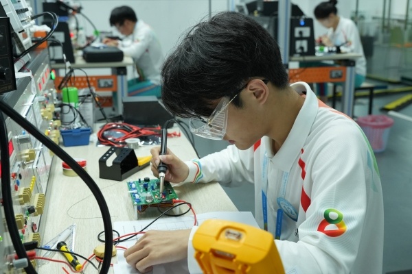 比賽現(xiàn)場。重慶工貿(mào)職業(yè)技術(shù)學(xué)院供圖