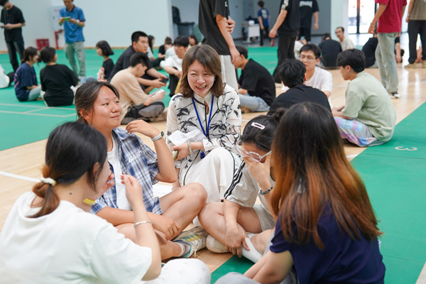 心理素質(zhì)拓展活動。重慶工程職業(yè)技術(shù)學(xué)院供圖