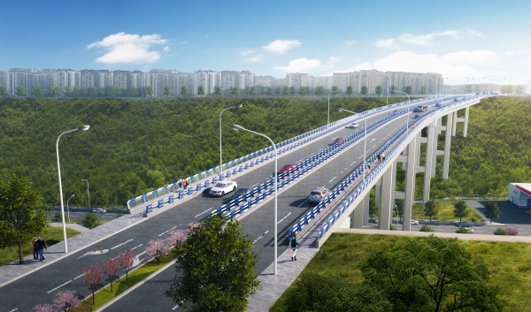 榮康路效果圖。渝北區(qū)住房城鄉(xiāng)建委供圖