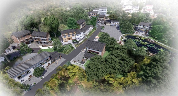 西永街道香蕉園村“香村藝境?巴蜀美麗庭院示范片”效果圖。西永街道供圖