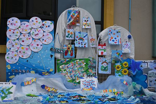 系列活動：畫展。北碚區(qū)椿山幼兒園供圖