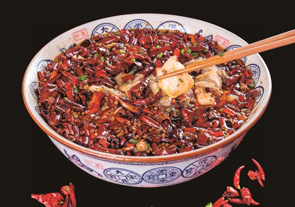 王老太婆水煮魚。渝北區(qū)商務(wù)委供圖