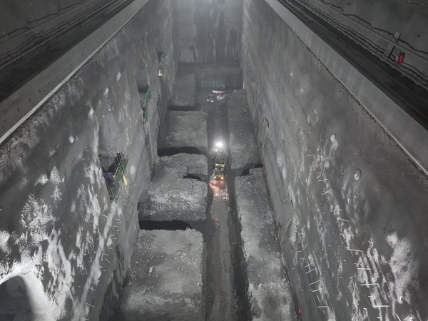 開挖完成。徐慎攝