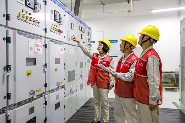 電力人員對配電設(shè)備進(jìn)行安全檢查。國網(wǎng)重慶永川供電公司供圖