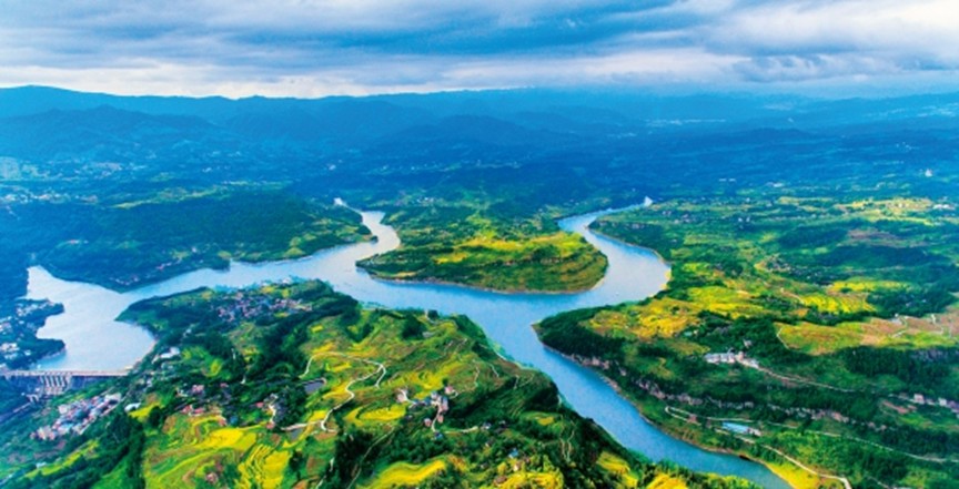 豐都水環(huán)境質(zhì)量穩(wěn)中向好。豐都縣委宣傳部供圖