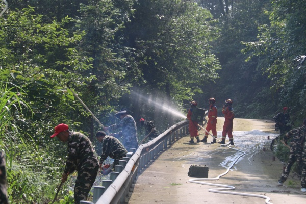 演練現(xiàn)場。洛磧鎮(zhèn)供圖