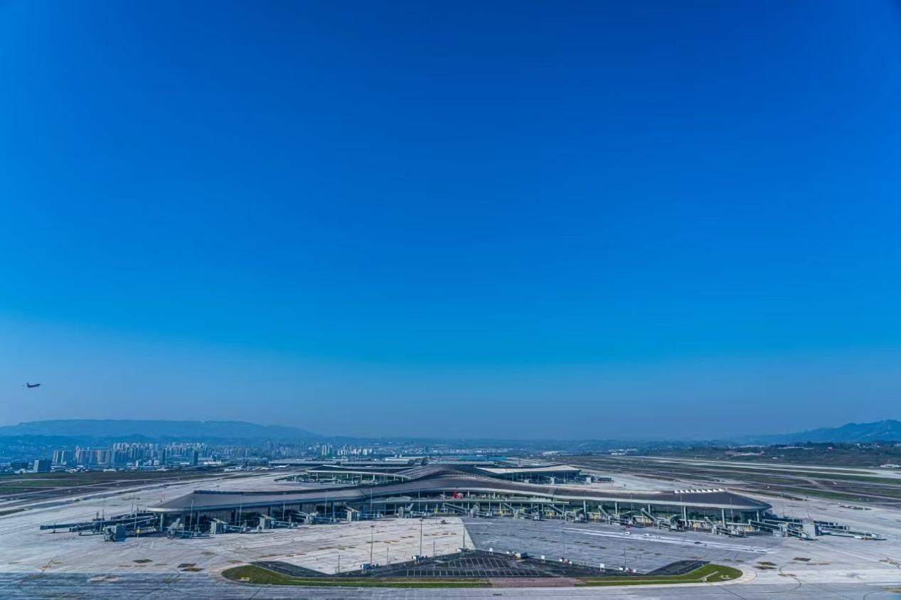重慶江北國際機場。重慶江北機場集團供圖