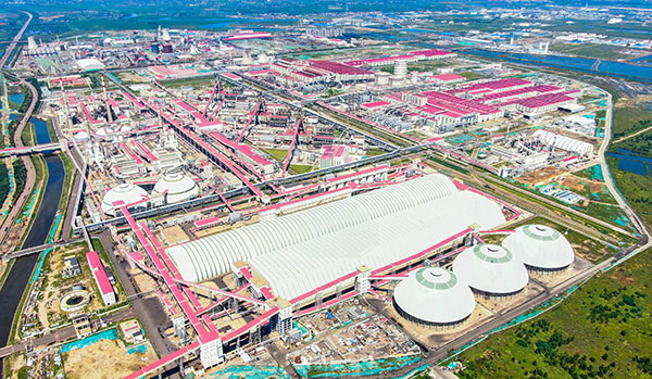 中冶建工承建河鋼集團(tuán)產(chǎn)業(yè)升級及宣鋼產(chǎn)能轉(zhuǎn)移工程（原料區(qū)）。中冶建工供圖