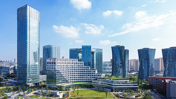 中冶建工承建仙桃數(shù)據(jù)谷酒店項目。中冶建工供圖