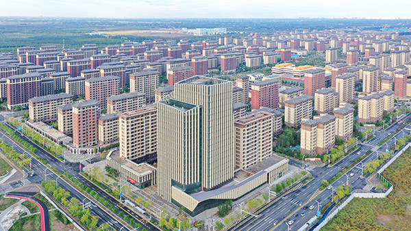 中冶建工承建雄安新區(qū)容西片區(qū)安置房及市政配套設(shè)施項目。中冶建工供圖