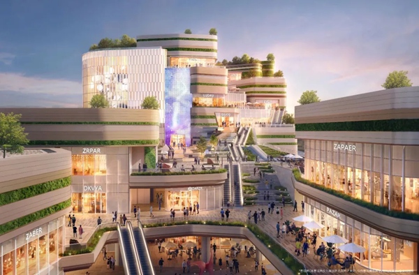 光環(huán)花園城效果圖。圖源：渝北發(fā)布