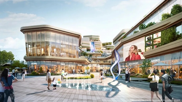 光環(huán)花園城效果圖。圖源：渝北發(fā)布