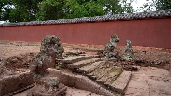 石篆山石窟寺區(qū)域考古出土文物。大足臺供圖