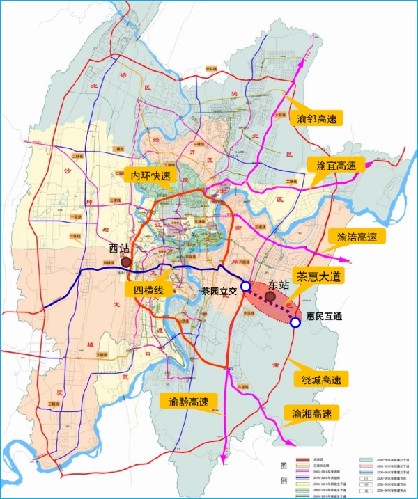 茶惠大道所處位置。中建三局橋梁事業(yè)部供圖