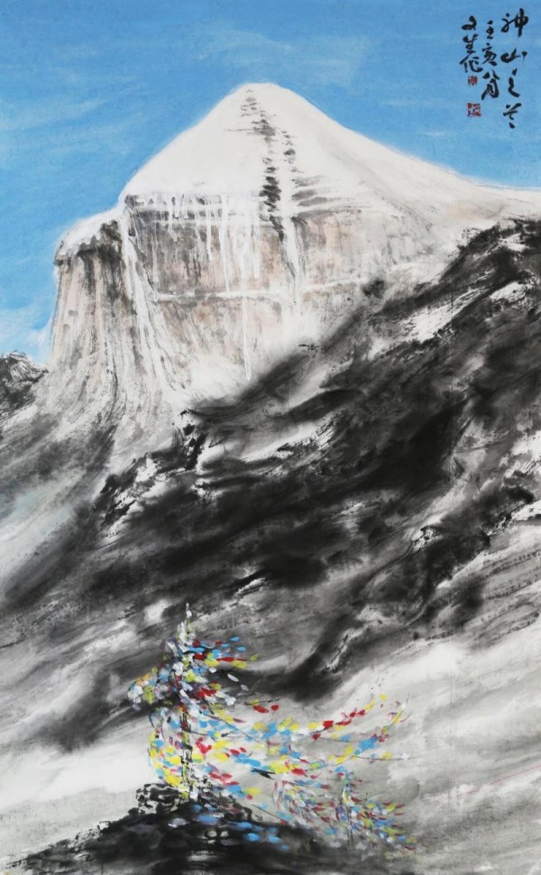 李文生作品《神山之首》。大足區(qū)融媒體中心供圖