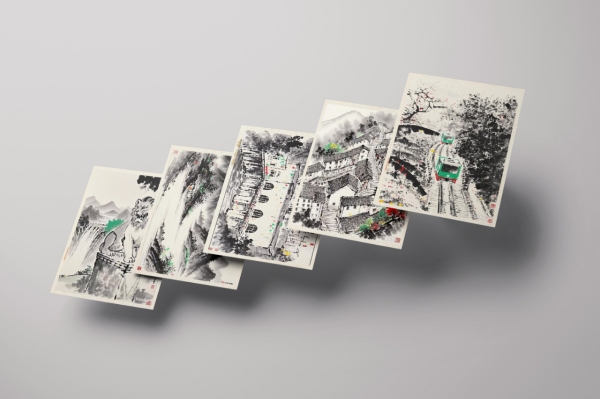 文創(chuàng)產(chǎn)品設(shè)計(jì)草案。長(zhǎng)壽區(qū)融媒體中心供圖