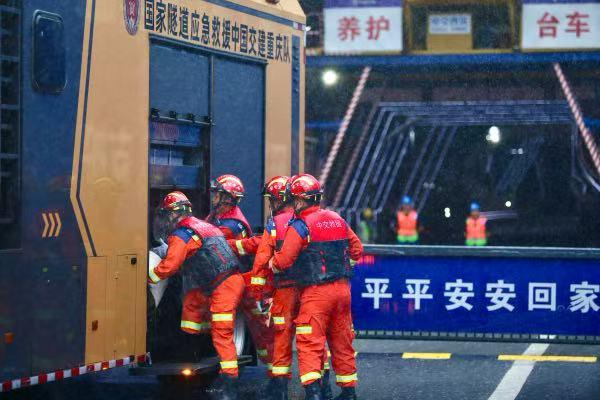 演練現(xiàn)場(chǎng)。中交二公局供圖