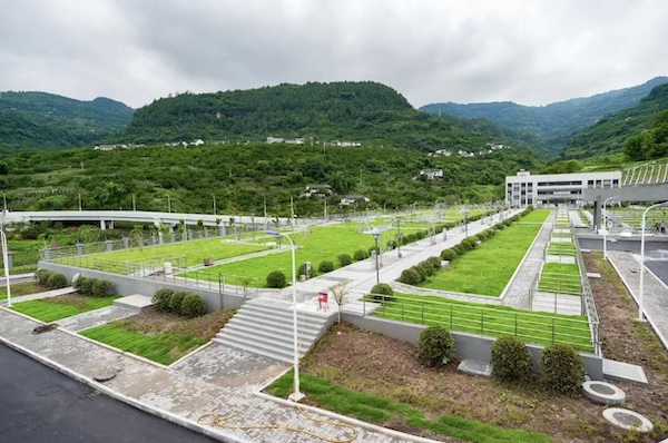 萬州江南（密溪溝）污水處理廠。萬州區(qū)住房城鄉(xiāng)建委供圖