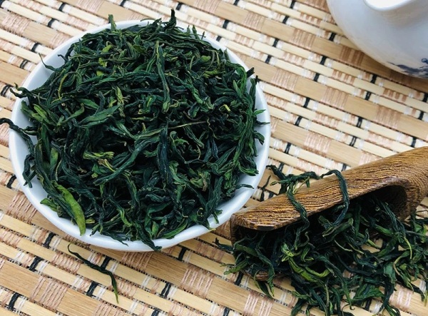 連翹葉做的綠茶。城口縣委宣傳部供圖