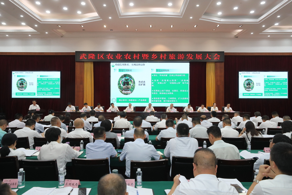 武隆舉行全區(qū)農(nóng)業(yè)農(nóng)村暨鄉(xiāng)村旅游發(fā)展大會(huì)。代君君 攝